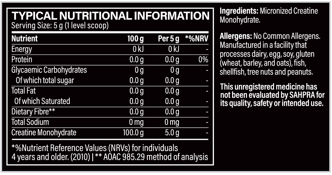 CREATINE MONOHYDRATE