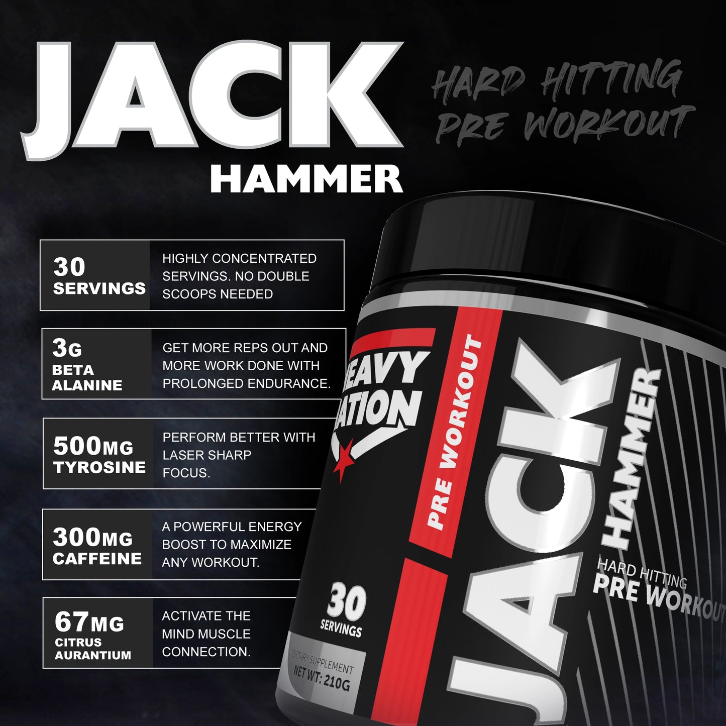JACK HAMMER Pre Workout